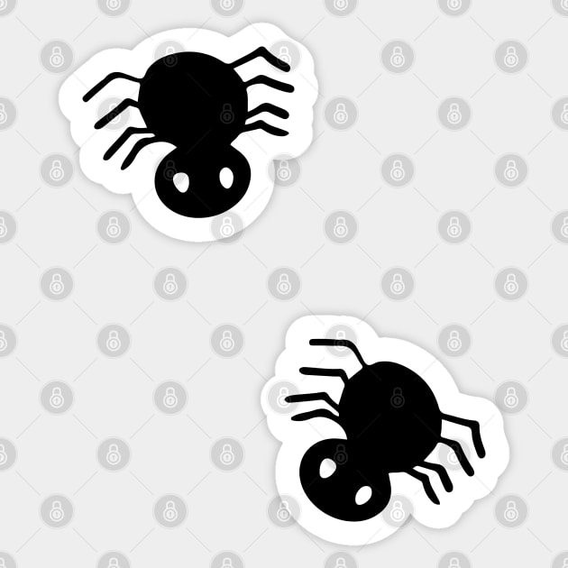 Kawaii chibi spiders Sticker by Shirt Vibin